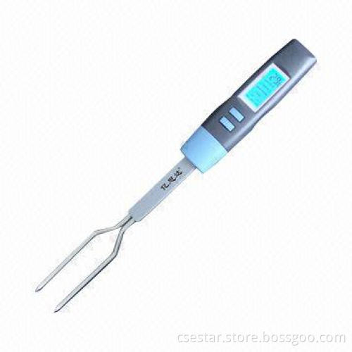 LCD display digital kitchen thermometer fork